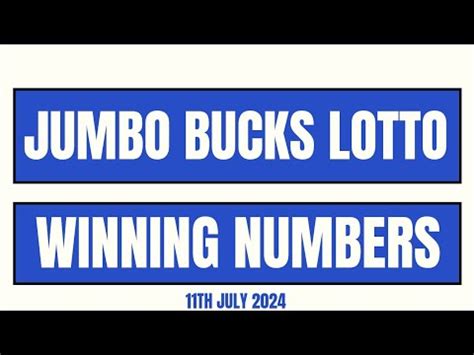 jumbo bucks lottery winning numbers ga.